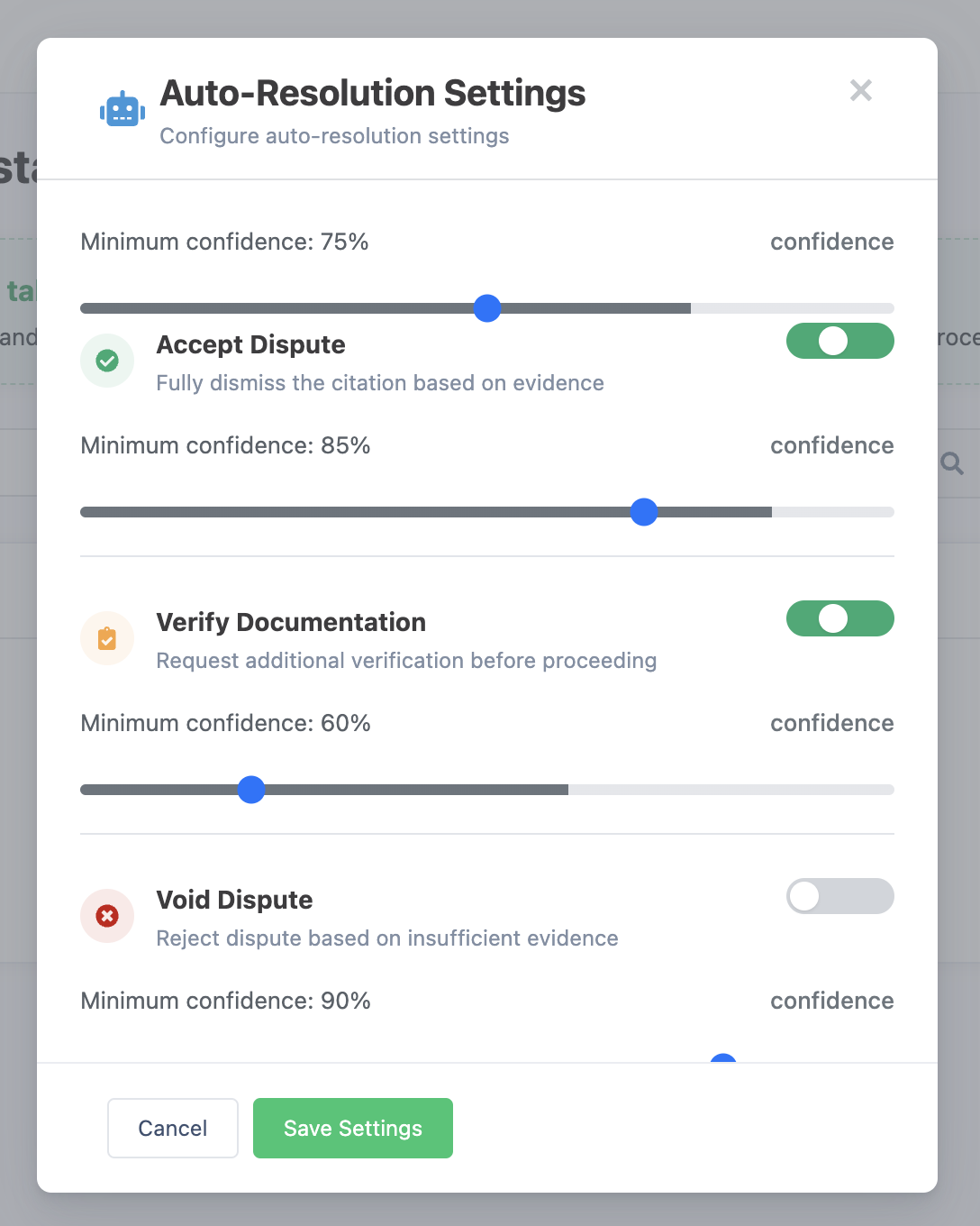 Dispute Assistant Dashboard